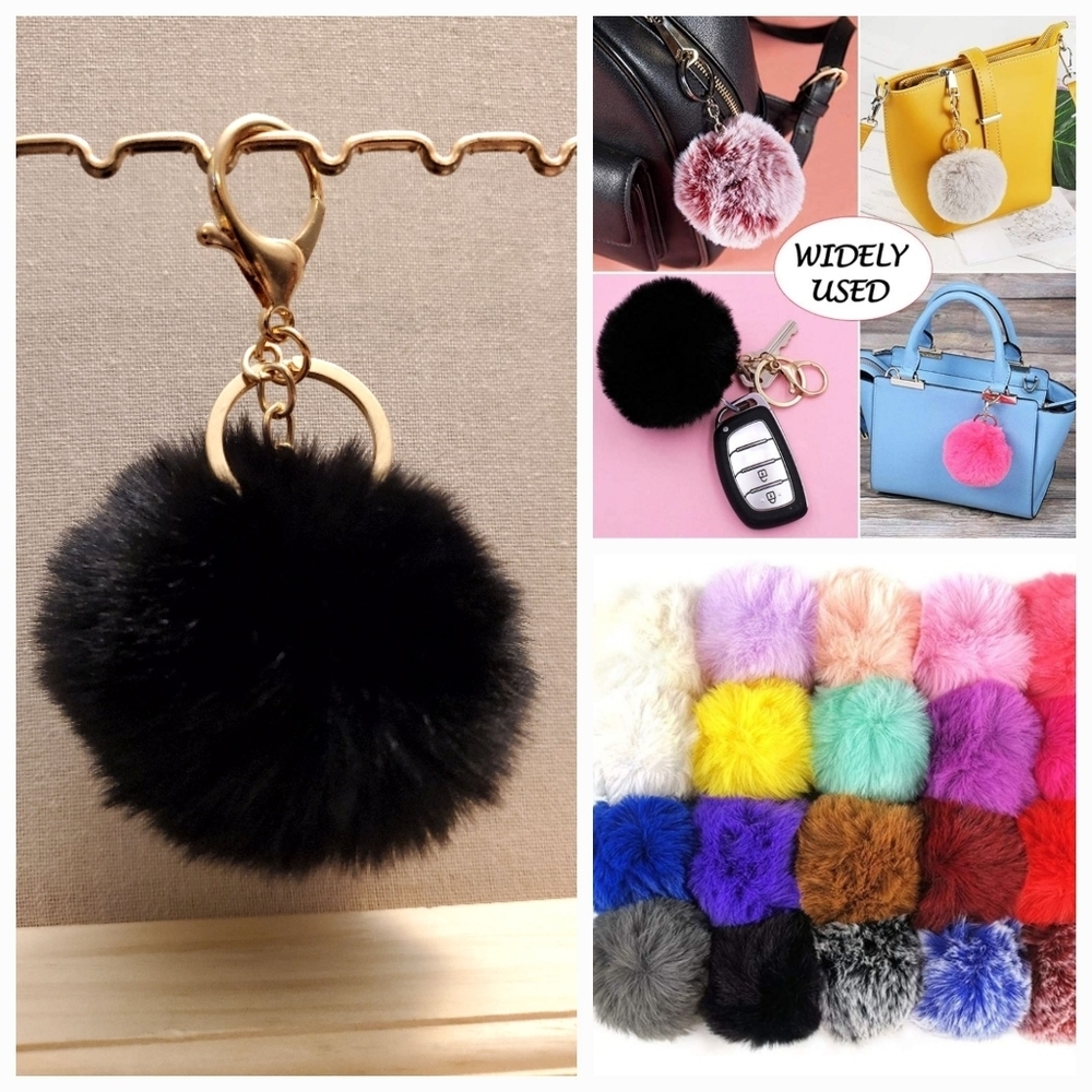 Cute Fashion Faux-Fur Puff Ball